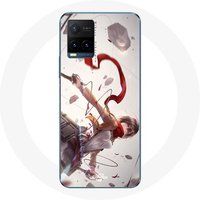 Mikasa Ackerman Aanval van de Titanen Manga Maniacase Etui voor Vivo Y21s 2021 / Y21 2021