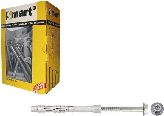 pgb-Europe SMART Raamplug +zeskantschroef Ø 10x200 NZN | 25 st