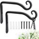Unyqoos® Set van twee metalen wandhaken voor planten en decoratieve elementen