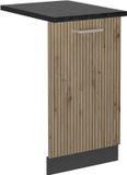 Vicco R-Line Façade de lave-vaisselle – 45 cm, WB Chêne artisanal anthracite