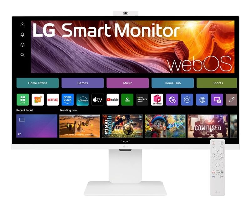 LG 32U850SA-W 31.5" 4K Ultra HD LED Monitor with Webcam, USB-C, and WebOS