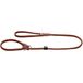 HUNTER retrieverlijn ROUND & SOFT CANADIAN UP, cognac, zacht leer, handlus, stopring, rondgenaaid, duurzaam, Made in Germany, maat: 10/120