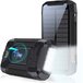 imoshion Solar Powerbank 30.000 mAh - Draadloze powerbank op zonne-energie - Power Delivery & LED indicator - Zaklamp & Kompas - Noodpakket - Zwart