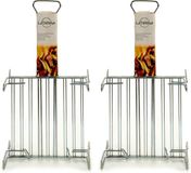 La Dehesa BBQ/barbecue grill rack - 2x - grill raiser - metal - 26 x 26 x 8 cm