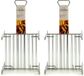 La Dehesa BBQ/barbecue grill rack - 2x - grill raiser - metal - 26 x 26 x 8 cm