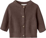 NAME IT NBNBUBBA LS KNIT CARD NOOS Baby Cardigan Katoen 74 French Roast