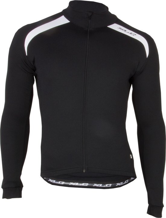 XLC Sport Shirt - Fietsshirt - Heren - Lange Mouw - Maat S - Zwart/Wit