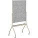 SpeaKa Professional Tableau en verre magnétique, Tableau blanc SP-SMW-002 (l x h) 907 mm x 1107 mm Blanc, Gris Incl. aimants, Incl. bac de rangement