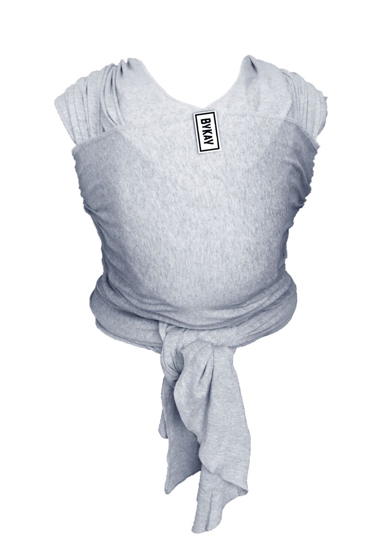 ByKay Stretchy Wrap Classic - Grijs Melee - Baby Soft Carrier - Cotton