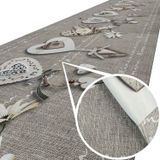 ANRO Tapis de cuisine Mama Hartjes Gris 140x52cm
