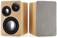 AVCOM 3-weg actieve boekenplankluidspeakerset, eikenhout
