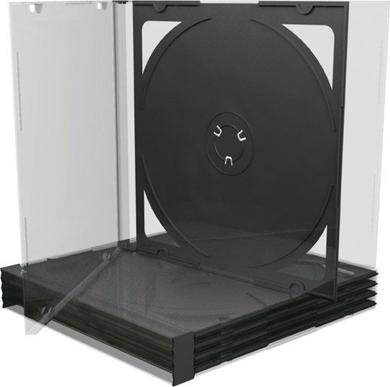 MediaRange CD Jewelcase 10.4mm 2 Disc Zwart 100 Stuks