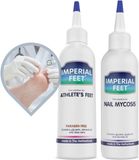 Imperial Feet Frisson 2-in-1 Set: Anti schimmelnagel en Zwemmerscexceem - Verzorging van Kalknagels - Kalknagel en Ringworm Voetschimmel Ultra Effectief - XL 75ML - Teennagelschimmel Behandeling Zonder Water - Nederlands - Anti Kalknagel Behandeling