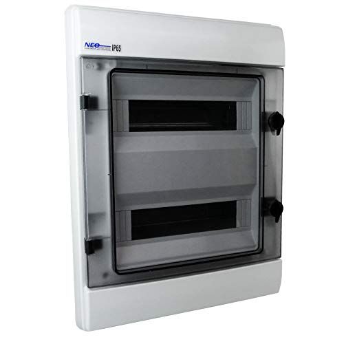 ELEKTRO-PLAST Verdeler voor vochtige ruimtes zekeringkast verdeelkast onderverdeling RHp 24 IP65 inbouw 24 modules VDE 5955