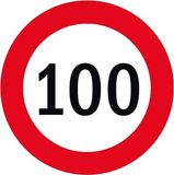 Bellatio Decorations 50x Bierviltjes 100 jaar thema stopborden