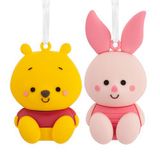 Hallmark Disney Winnie de Poeh en Knorretje Beter Samen Magnetische Kerstversieringen, Set van 2, Onbreekbaar