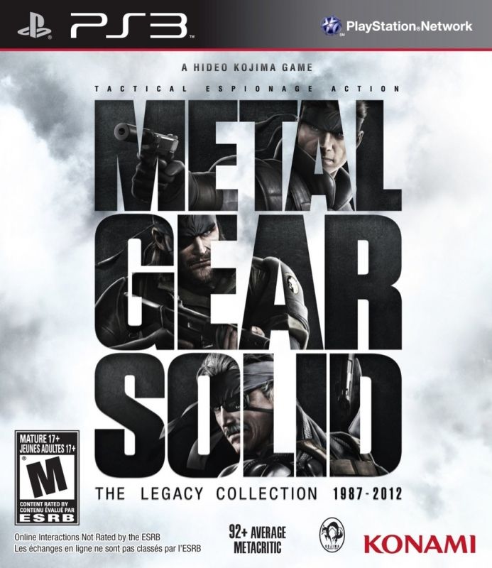 Konami Metal Gear Solid the Legacy Collection - PlayStation 3