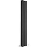 Hudson Reed Radiateur Design Delta Vertical Noir 160 cm x 28 cm x 5.8 cm 882 Watts