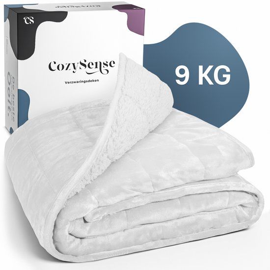 CozySense® Verzwaringsdeken 9kg - 135x200cm - Wit
