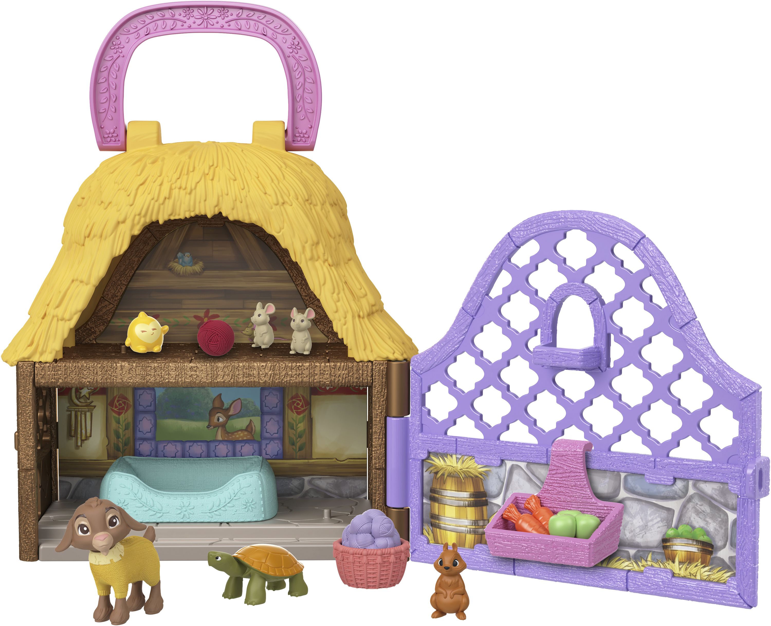 Disney Wish Star & Valentino Mini Playset | Farm Animals Toy Set