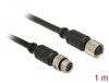 Delock M8 sensor / actuator extension cable 6 Pin Male to 6 Pin Female waterproof 1 m