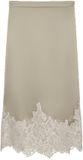 VERO MODA midi rok donkerbruin