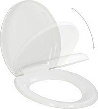 vidaXL Toiletbril soft-close quick-release design wit