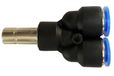 Kutlu 10419100 Raccord rapide pneumatique en Y (PYJ) Ø 6 mm avec embout
