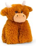 Keel Toys Schotse hooglander koe knuffeldier - bruin - 20 cm