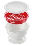 Tescoma Presto 420643 Granaatappelontpitter met sapvanger, wit/rood
