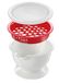 Tescoma Presto 420643 Granaatappelontpitter met sapvanger, wit/rood