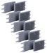 Vhbw 10x Replacement Brushes for Zodiac R0635904 Pool Cleaner Robot - Rubber, 23.9 x 12.8 x 4 cm