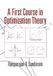 A Cambridge University Press First Course in Optimization Theory Paperback