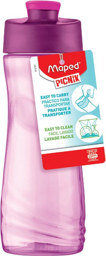 Maped PICNIK drinkfles ORIGINS, roze, 0,5 liter.