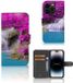 B2Ctelecom Book Case pour iPhone 15 Pro Flip Cover Waterval