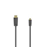 Hama 00205016 HDMI kabel 1,5 m HDMI Type A (Standaard) naar HDMI Type D (Micro) Zwart