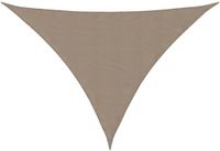 vidaXL Zonnescherm Driehoekig Taupe 3x3x4,24m Oxford Stof Waterafstotend UV-bescherming Inclusief Bevestigingsmateriaal
