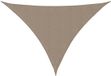 vidaXL Zonnescherm Driehoekig Taupe 3x3x4,24m Oxford Stof Waterafstotend UV-bescherming Inclusief Bevestigingsmateriaal