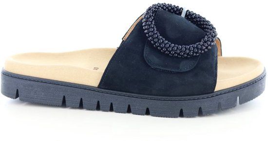 Gabor Lanzarote Teenslippers voor dames, Zwart 17, 42 EU