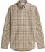 Tommy Hilfiger Heren Lange Mouwen Shirt S Katoen Camel/Geel/Groen/Wit