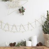 Ginger Ray Houten kerstbomen slinger - Rustic Christmas