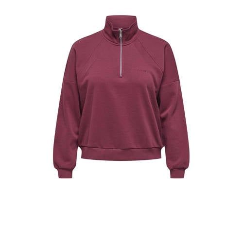 ONLY PLAY CURVY sweater ONPALENA donkerrood