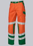 BP Signaalbroek Mit Kniezakken 2010-845 Mannen Warnorange/Grün Polyester
