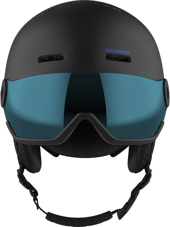 Salomon Orka Visor Kinder Skihelm L47298700 - Zwart - 53/56 cm