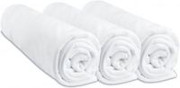 Set Easy dort Set van 3 Hoeslakens 60x120cm Wit Katoen Jersey