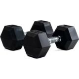 Bodytone Hexagonale rubber dumbbell