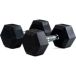 Bodytone Hexagonale rubber dumbbell