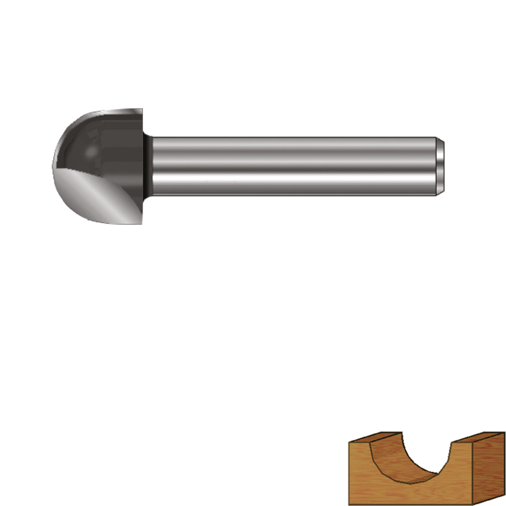Rotec HM Holprofielfrees | GOLD-LINE | ø6 | R=3 | d2=8 - 271.20.0300