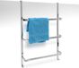 Relaxdays handdoekrek deur - 3 stangen - rvs - zonder boren