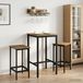 Maison Exclusive - 2 tabourets de bar, chêne artisanal, 40 x 32 x 64 cm, composite de bois